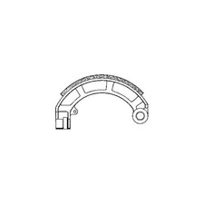 Pair Brake Shoes Front For