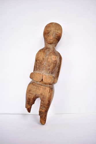 Antique wooden doll figurine - doll,