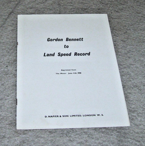 Gordon bennett land - land, speed