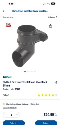 Floplast cast iron effect - cast,