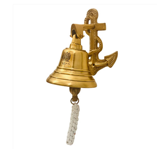 Brass ship bell large - brass,
