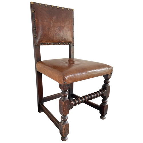 Antique jacobean oak leather - antique,