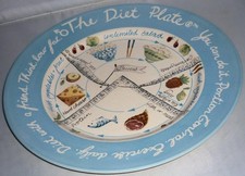 ROYAL STAFFORD DIET PORTION CONTROL WEIGHT LOSS MALE CERAMIC DINNER PLATE