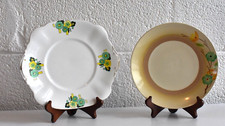 Two 1930's Art Deco Plates  -