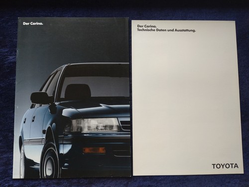 Toyota carina brochure 1989 - brochure, 10.1989