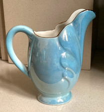 Vintage Art Deco Maling Potter Blue Lustre Ware Glaze Milk/Creamer Jug/Posy Vase