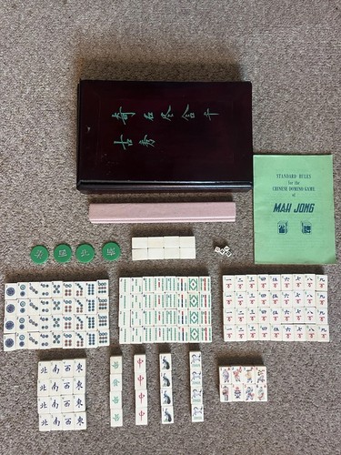 Mah jong set oriental dark - set,