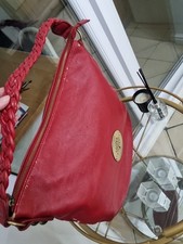 Vintage Mulberry Red Leather