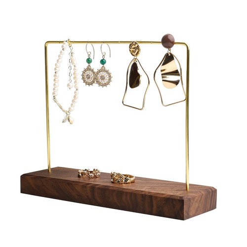 Walnut earring holder - holder, for
