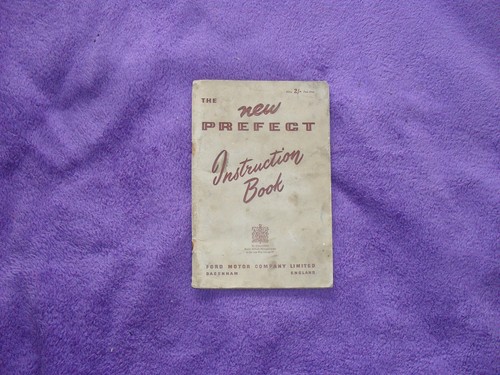 Ford prefect instruction book - prefect,