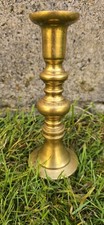  Brass candlestick candle holder 16cm tall 