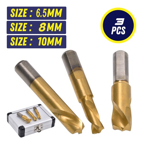 3pc spot weld drill bits - weld,