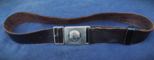 Vintage boy scout leather - , belt
