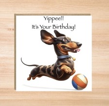 Dachshund Birthday Card -