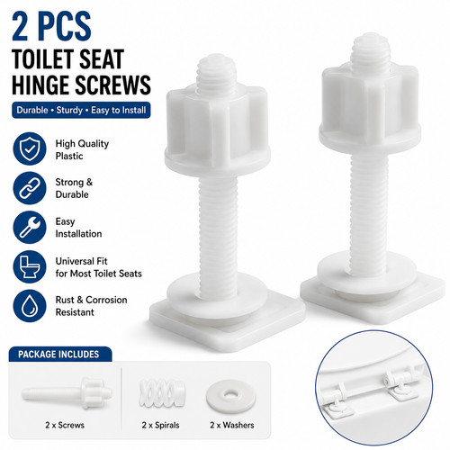 Toilet seat hinge repair bolts - hinge,