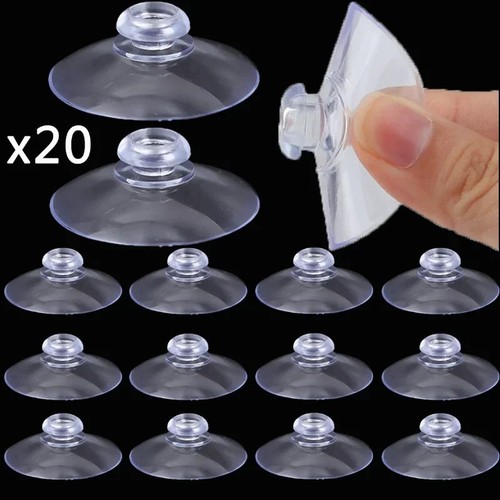 10pc 40mm clear suction - 10pc, 20/40mm