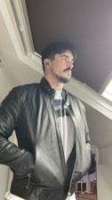 Superdry leather racer jacket - leather,