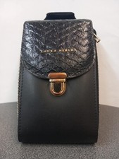 'LAURA ASHLEY' BLACK LEATHER
