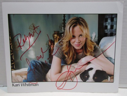 Kari whitman autographed - kari,