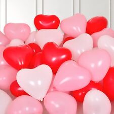100 LOVE HEART SHAPE BALLOONS