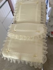 Ivory Satin Dolls Silver Cross