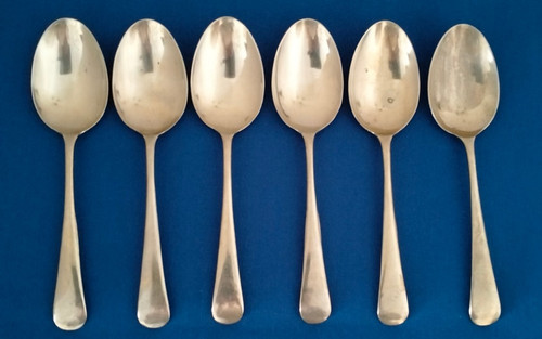 Vintage dessert spoons - 6,