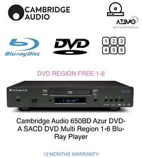 Cambridge Audio 650BD ATMOS Azur DVD-A SACD DVD Multi Region 1-6 Blu-Ray Player
