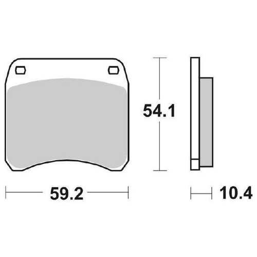 Pair brake pads - pair, 523
