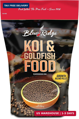 Blue ridge koi fish food - blue,