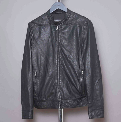 All saints leather jacket mens - saints,