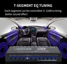 Professional 7 Band Car Equalizer Multifunctional Car Audio EQ Tuning Crossover
