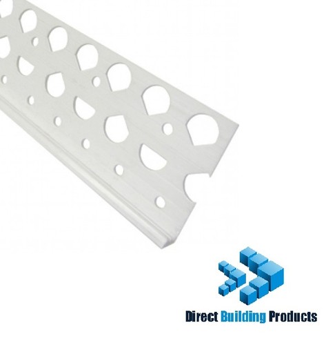 White pvc render stop beads - white,