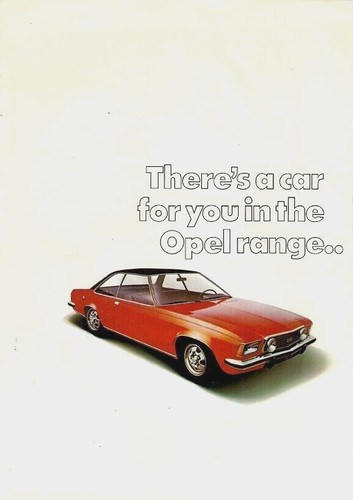 Opel range 1972 - 1972-1973, market