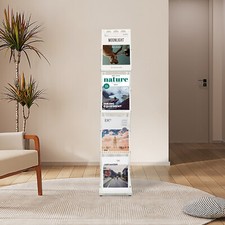 White Brochure Display Stand