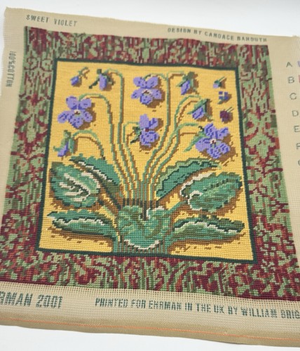Vintage needlepoint completed - needlepoint,