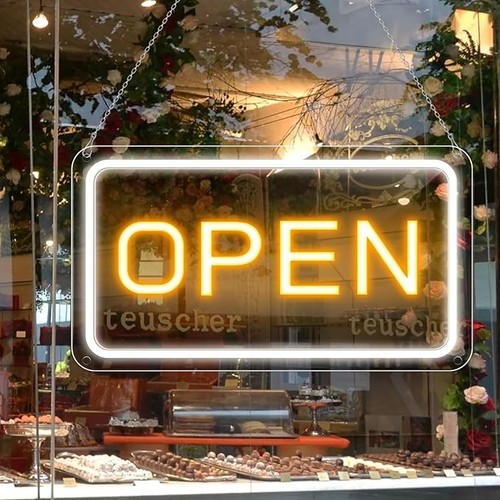 Led neon open - open, sign