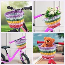 Wicker Kids Bike Basket