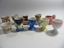 10 Vintage Egg Cups Various