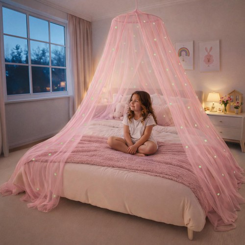 Bollepo pink bed canopy with - bollepo,