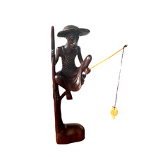 Wooden handcrafted Fisherman