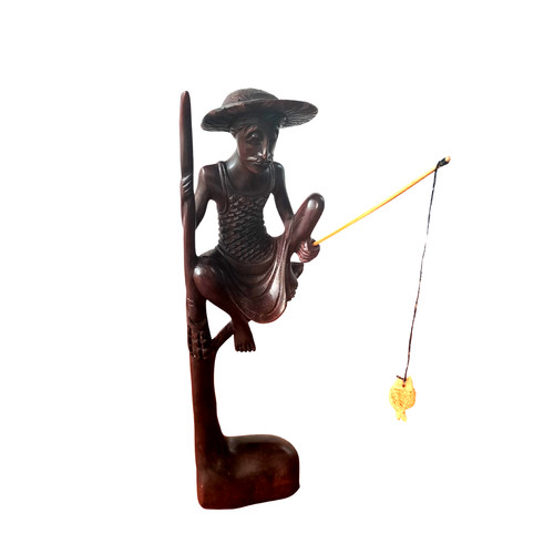 Wooden handcrafted fisherman - handcrafted,