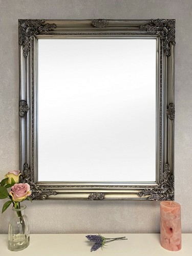 Antique silver ornate wall - silver,