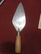 Vintage Whs Brades Thick Cast Steel  9 1/2 Inch  Brick Trowel