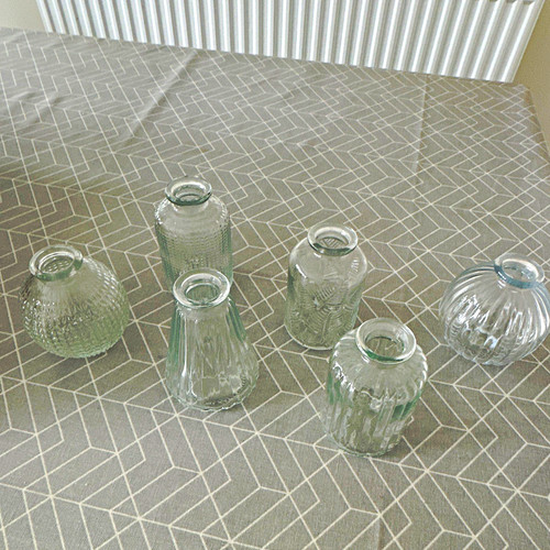 Bigwoi clear glass bud vase - glass,