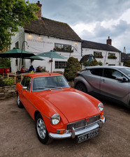 Beautiful MGB GT in Blaze