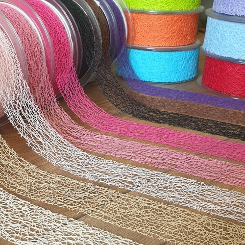Mesh web ribbon 38mm - web, wide