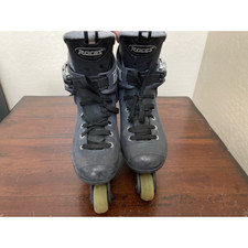 Roces Unisex Adult Roller Skates Black DX T.G 4/6 Lace Up Wheels High Top 6