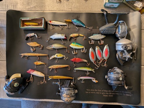 Vintage fishing lure reel - lure,