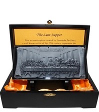 The Last Supper Leonardo da Vinci Glass Laser Engraved Wooden Gift Box