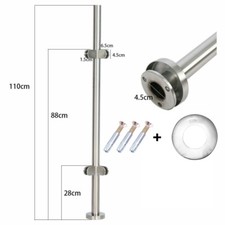 110CM Stainless Steel Glass